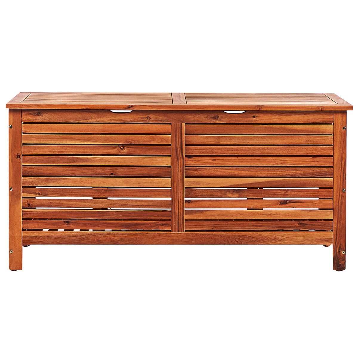 Skrzynia ogrodowa 130 x 64 cm ciemne drewno RIVIERA