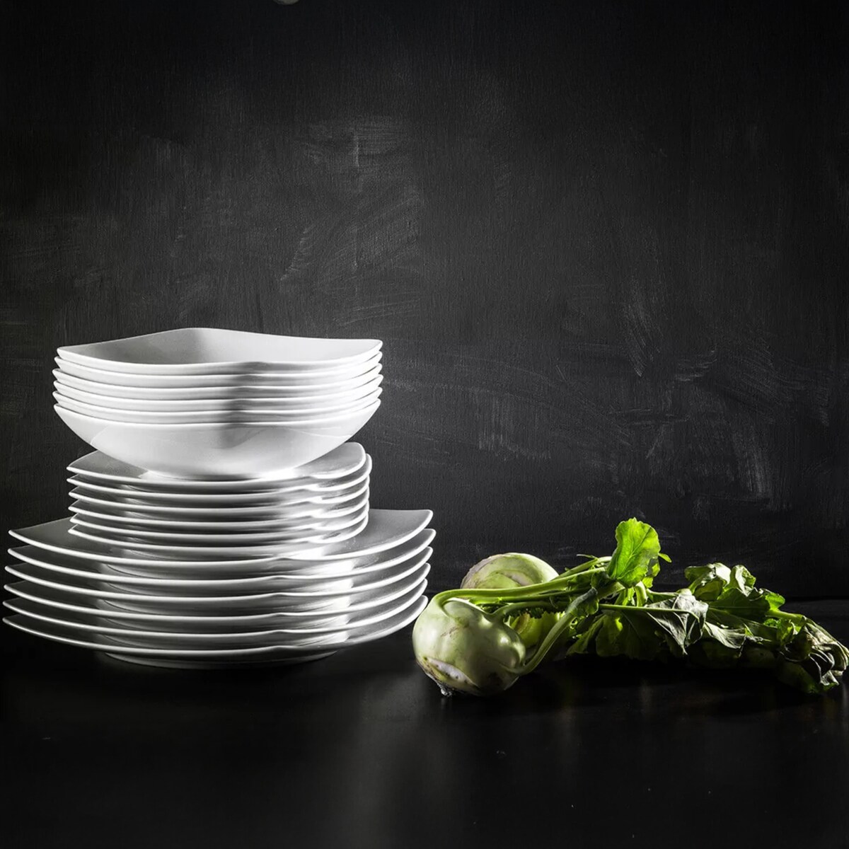 Konsimo CARLINA Zestaw obiadowo-kawowy, 12 os. (60el)