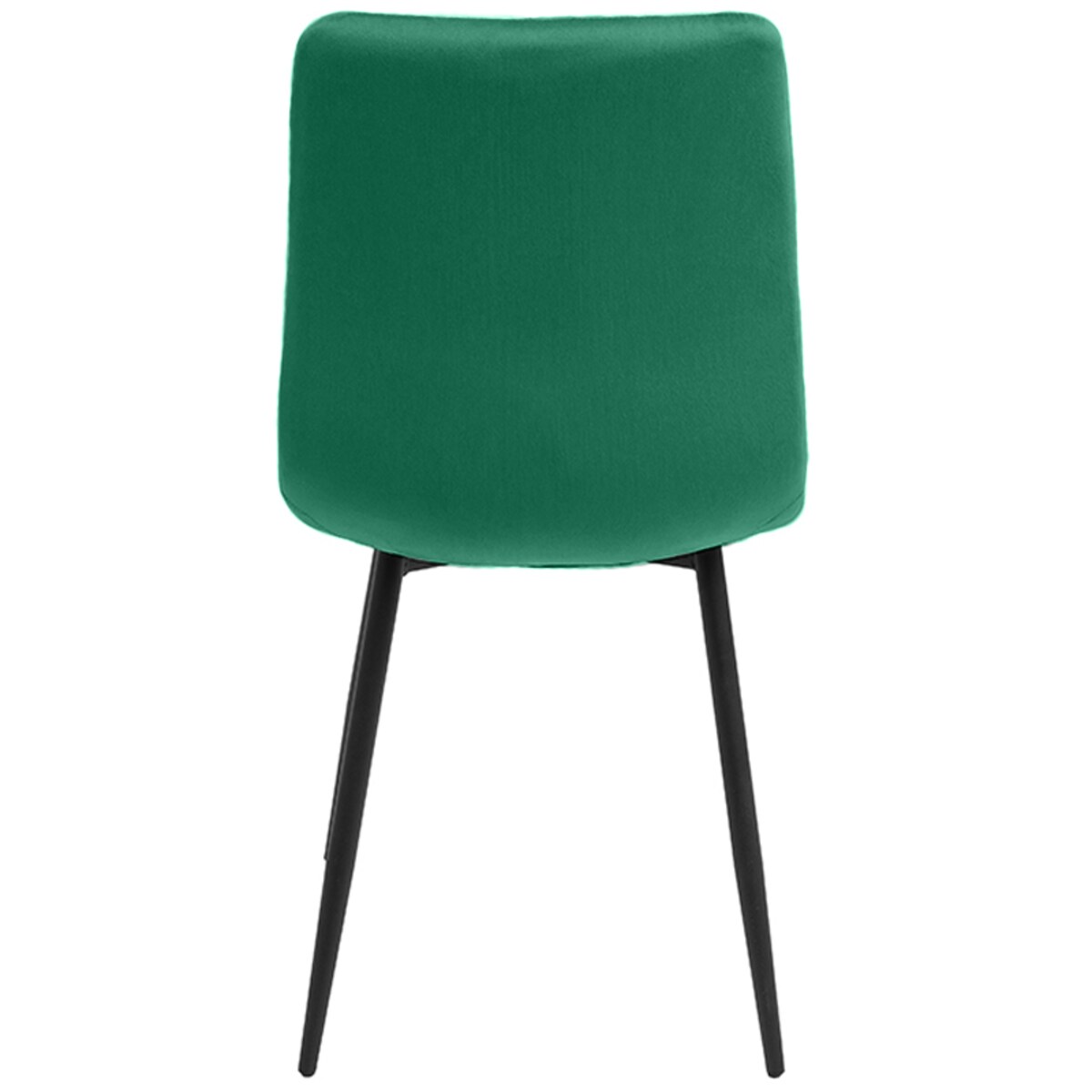 Krzesło tapicerowane welurowe pikowane zielone do salonu jadalni