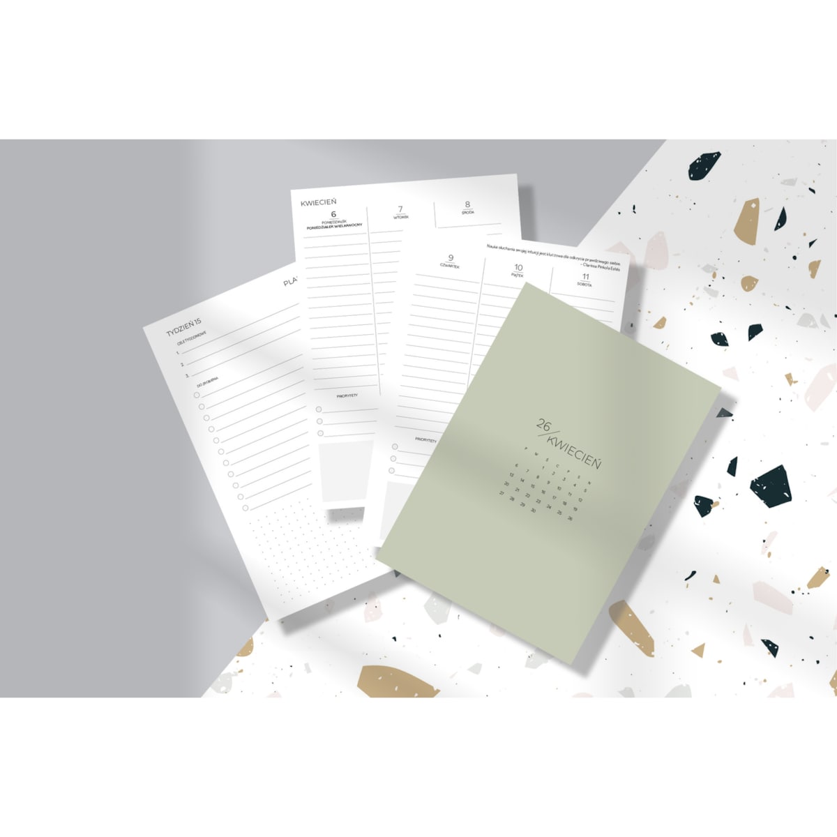 Wkład do organizera – PLANNER DATOWANY TYGODNIOWY 2026!