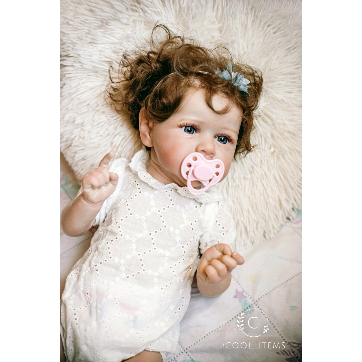 Lalka Reborn Baby Doll JAK ŻYWE dziecko bobas Wysoka jakość duża z włosami