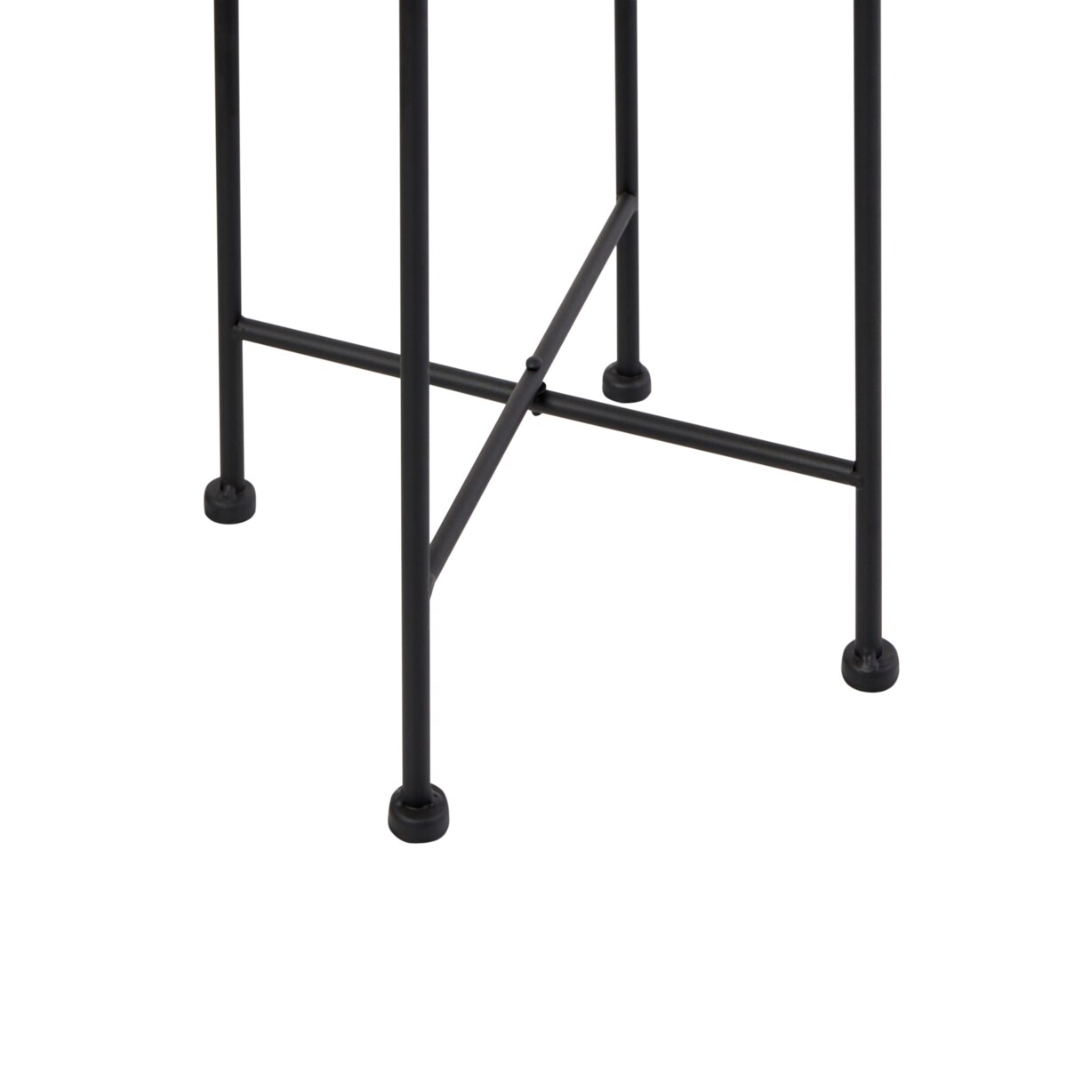 Doniczka na nóżkach FEUILLE Metal 26 cm Szary