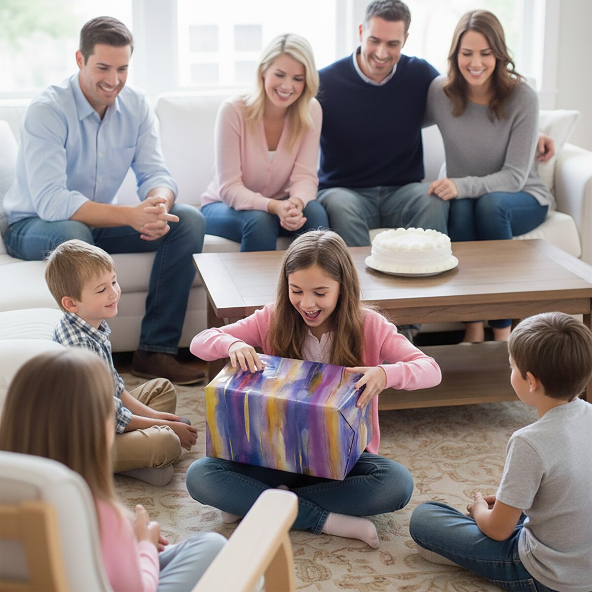 Papier Prezentowy Do Pakowania Prezentów 20 m MEGAROLKA Ozdobny Do Paczek Na Walentynki Urodziny