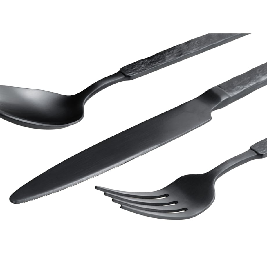 Zestaw sztućców 30 elementów BIGOLI Czarny