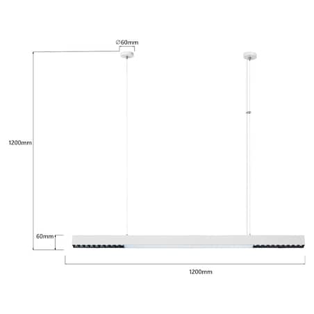 Lampa sufitowa wisząca Light Prestige Cali biały LED 2700K-6500K (SMART) 1 szt.