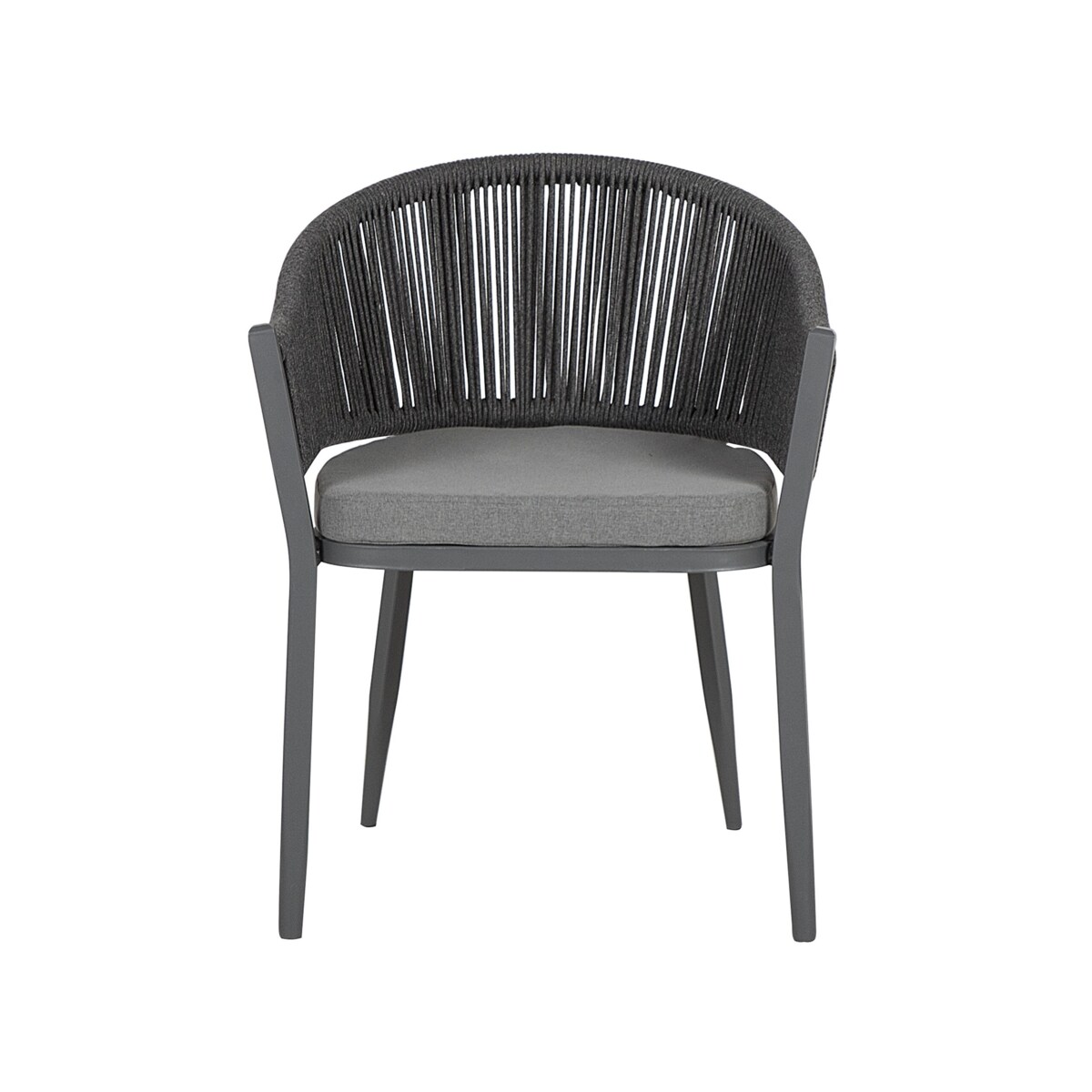 Zestaw ogrodowy dla 4 osób MILETO z poduszkami Metal Szary