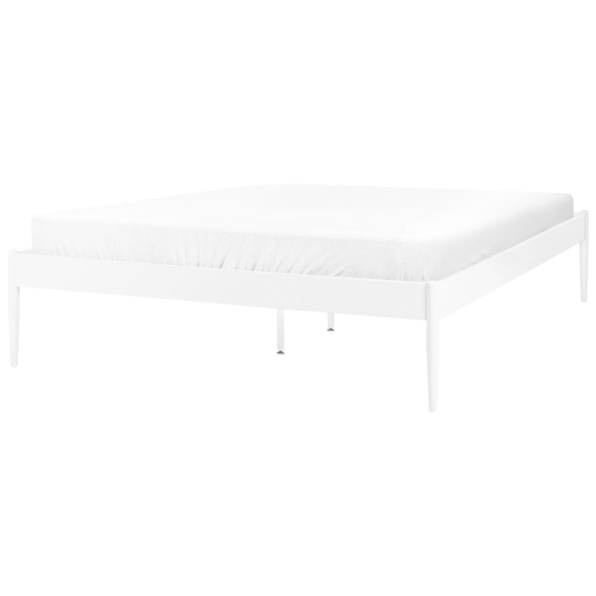 Łóżko metalowe 140 x 200 cm białe VAURS