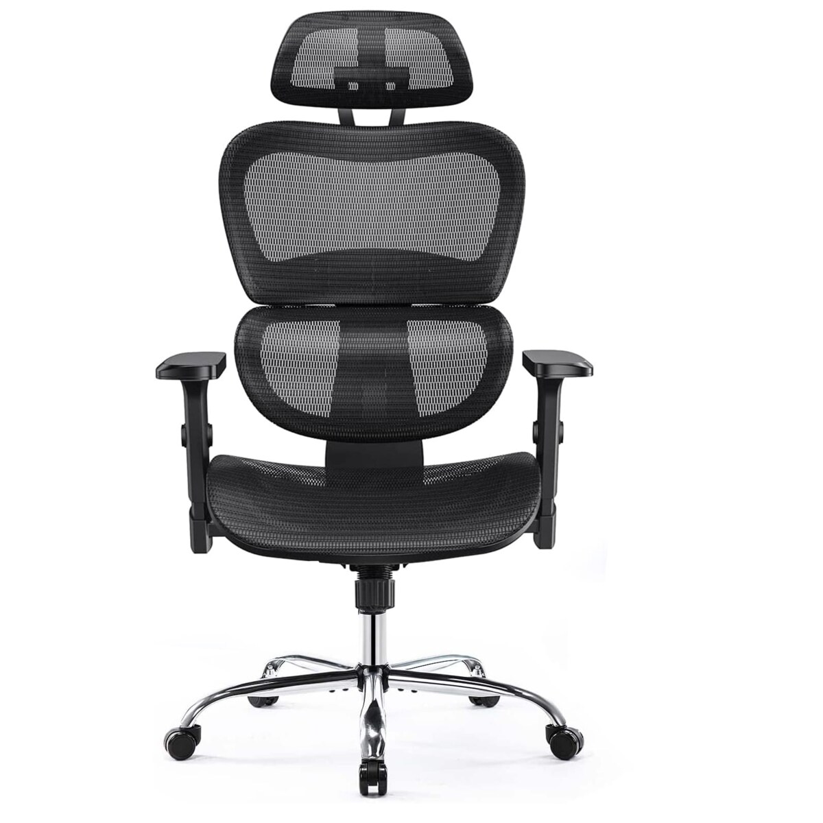 FOTEL ERGONOMICZNY COMFY SIATKA REGULACJA CHROMOWANA PODSTAWA BIUROWY