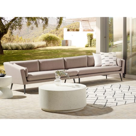 Sofa ogrodowa dla 4 osób LORETELLO Beżowy