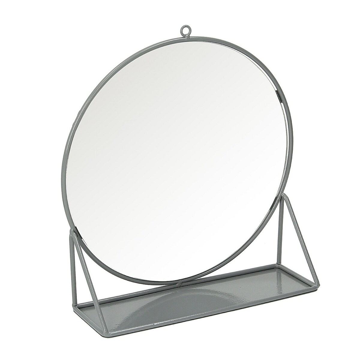 Lustro ścienne z półką Daira, 32 x 10 x 34 cm