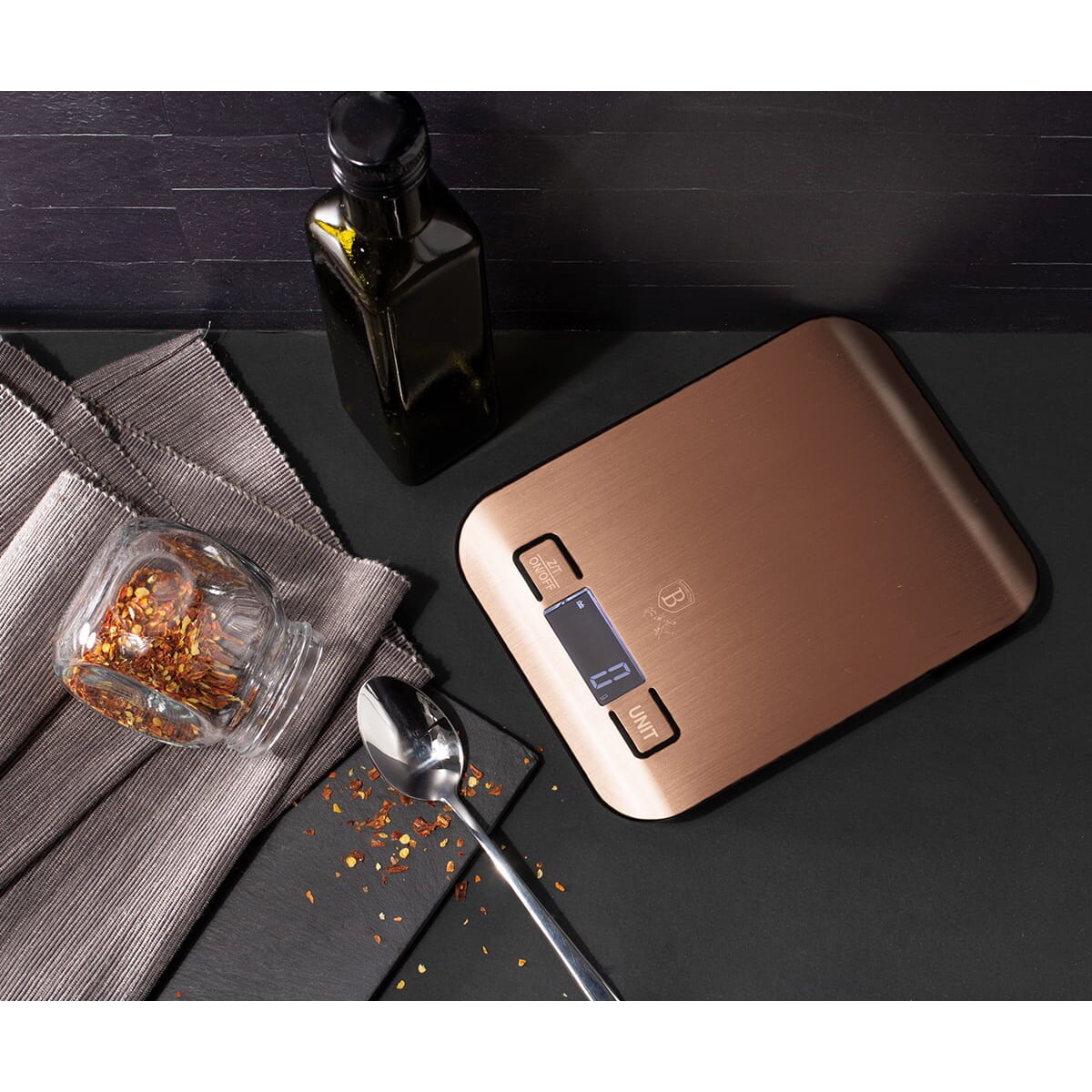 Waga kuchenna BERLINGER HAUS Rosegold ultra-slim