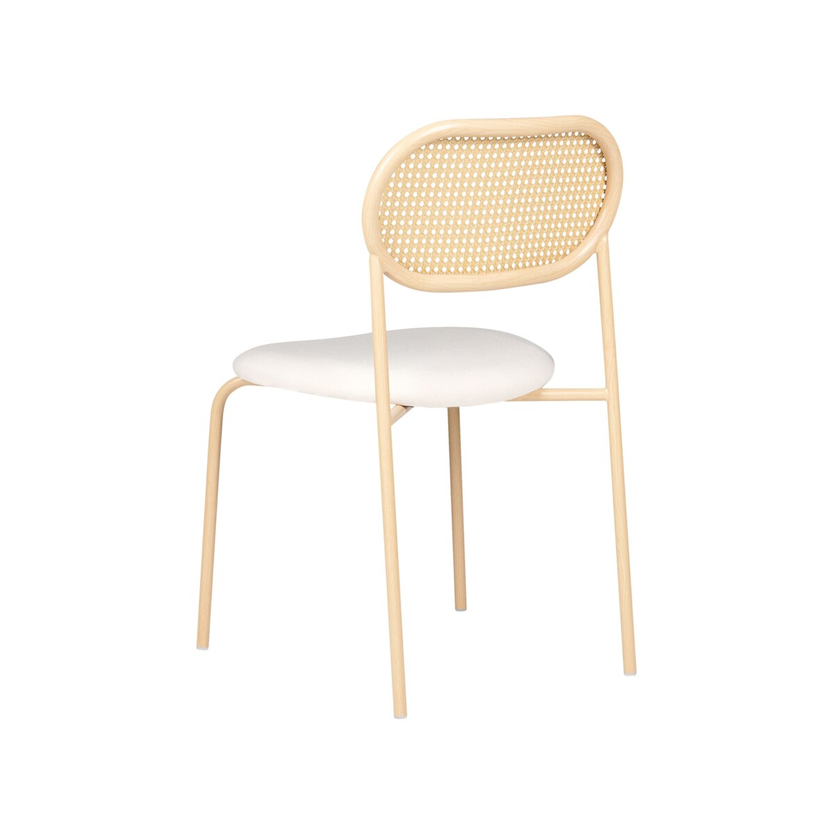 Zestaw 2 krzeseł do jadalni ADAVER Metal Jasnobrązowy