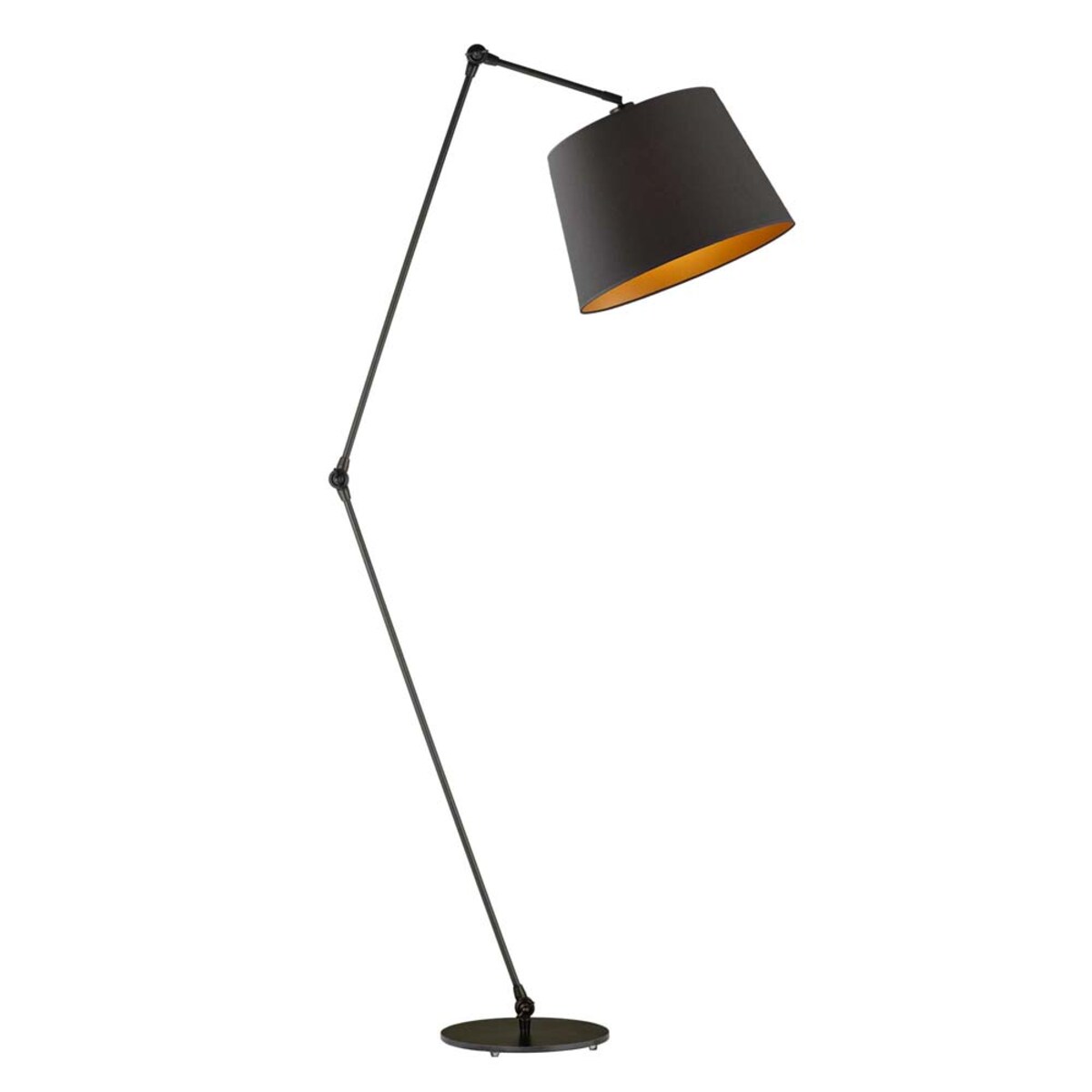Lampa stojąca podłogowa przegubowa regulowana z abażurem stożek SOUL