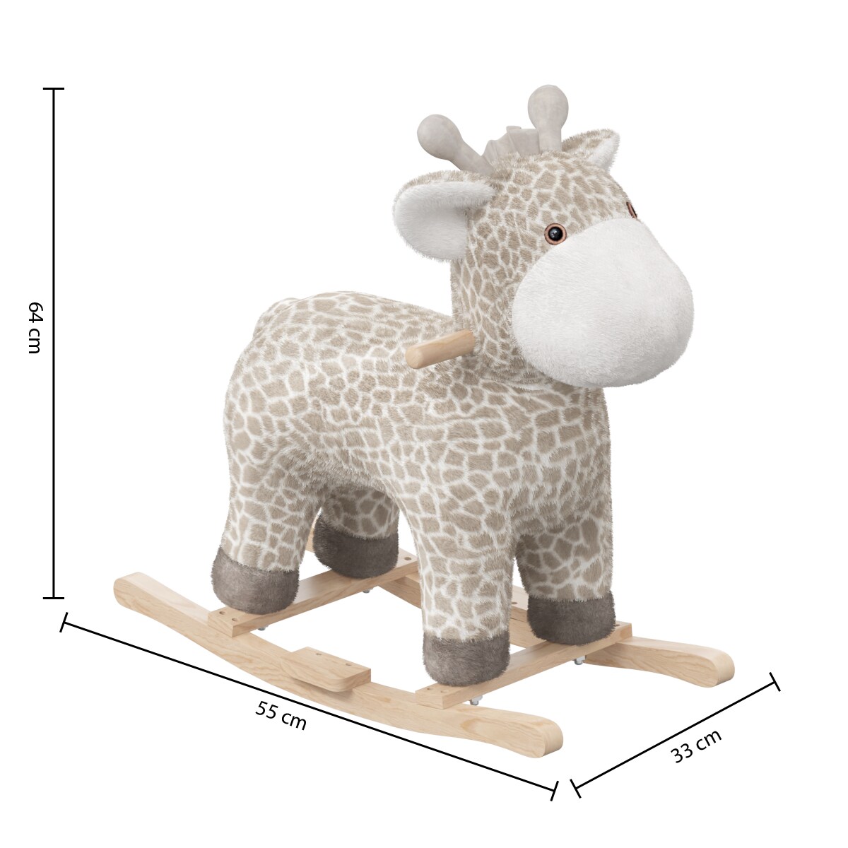 Bujak żyrafa, 64 x 32,5 x 55 cm