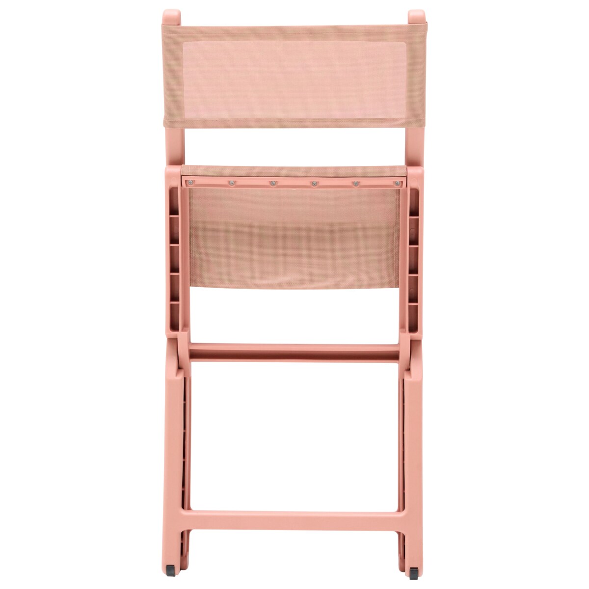 Zestaw 4 krzeseł ogrodowych TALCA Składane Koralowy