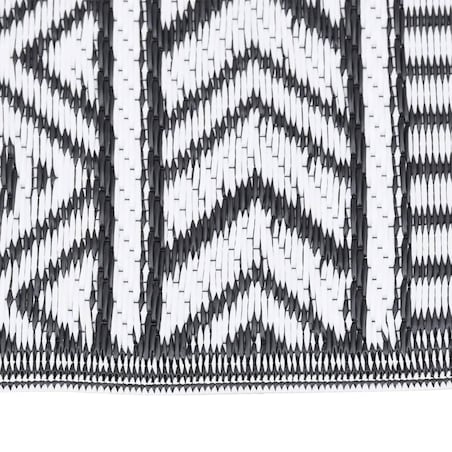 vidaXL Dywan zewnętrzny, ARAKIL czarny, 190x290 cm, PP