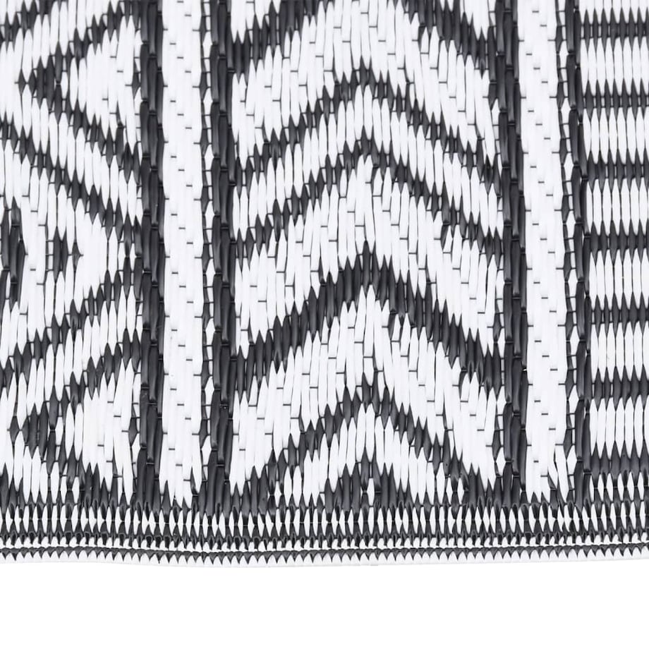 vidaXL Dywan zewnętrzny, ARAKIL czarny, 190x290 cm, PP