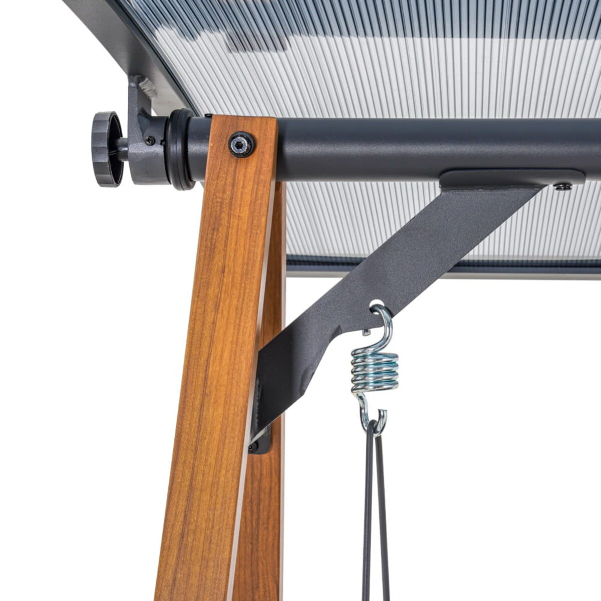 Huśtawka ogrodowa z daszkiem Duisburg antracytowa