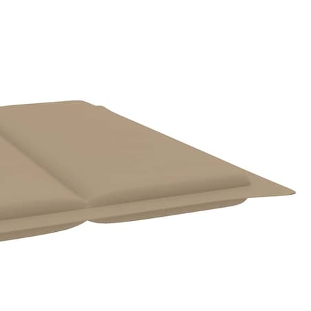 vidaXL Ogrodowy leżak z poduszką, lite drewno akacjowe