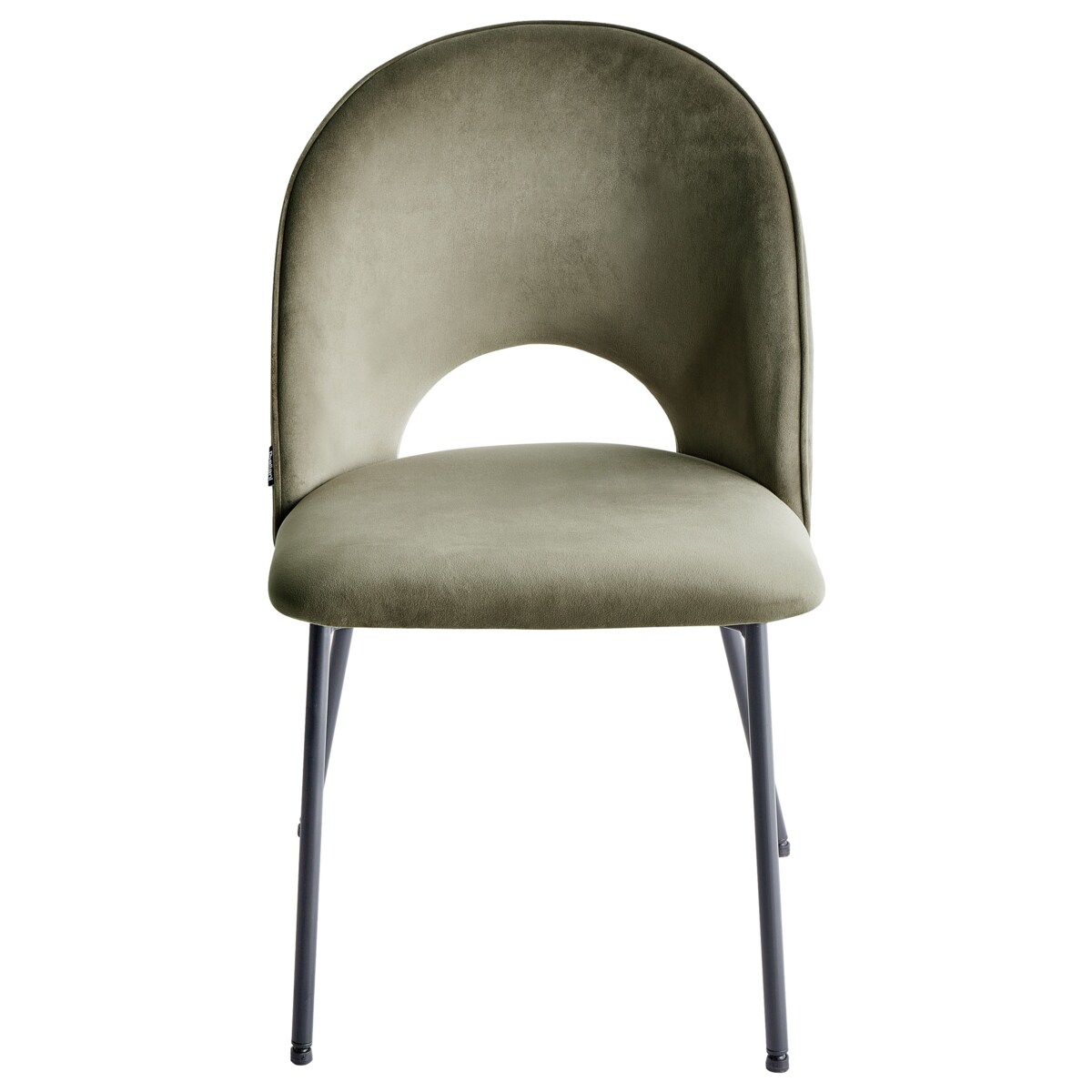 Krzesło do jadalni COVELO Welur Ciemnozielony