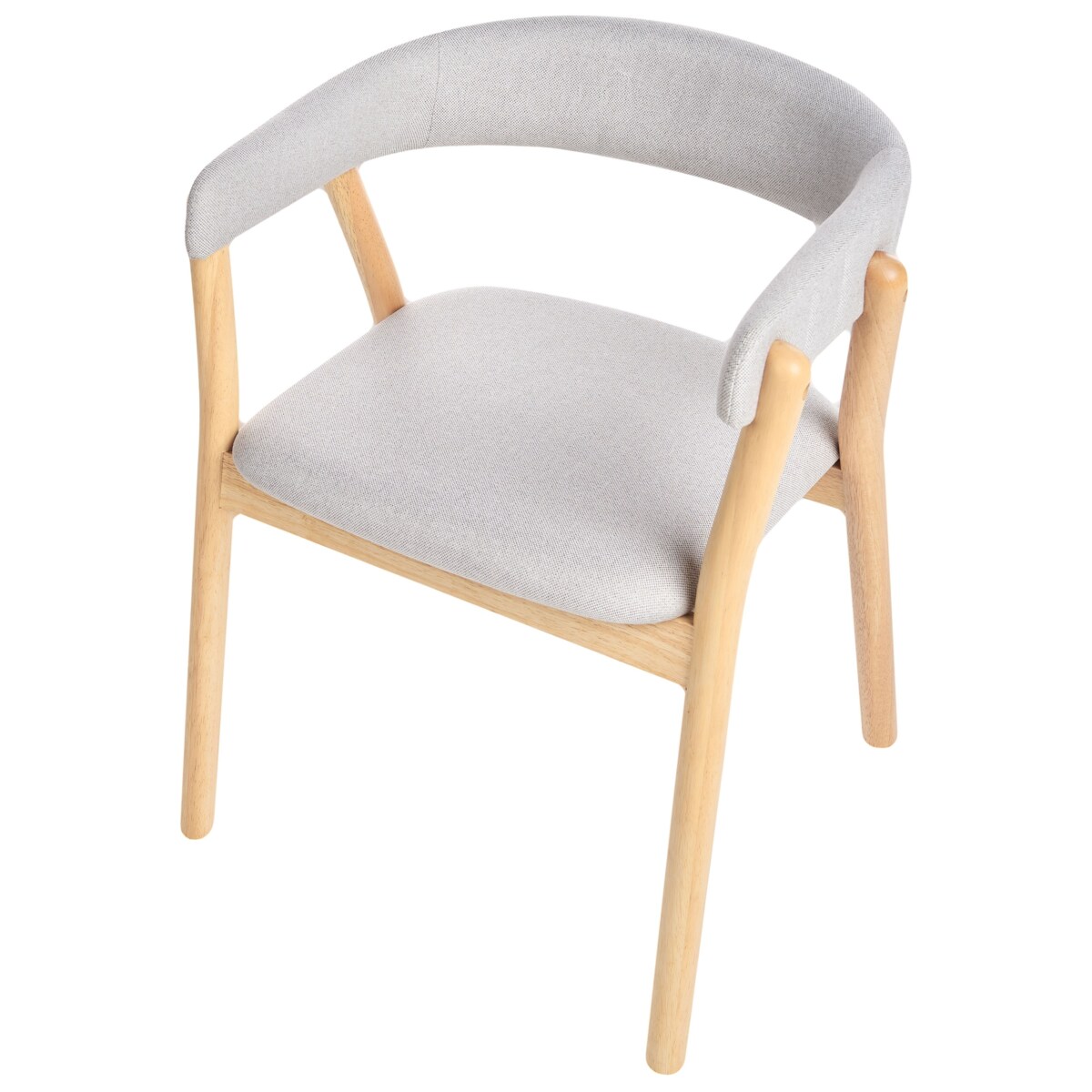 Zestaw 2 krzeseł do jadalni MYLO Drewno Jasnoszary