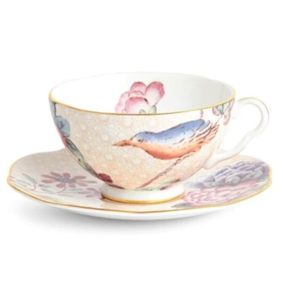 Filiżanka do herbaty ze spodkiem Cuckoo Peach Wedgwood