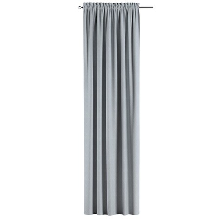 Zasłona na kanale z grzywką 1 szt. 130x245 szaro-srebrne romby