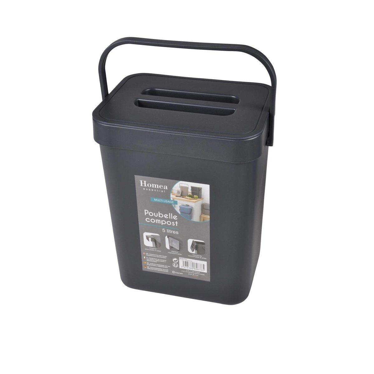 Kompostownik domowy z uchwytem, 5l