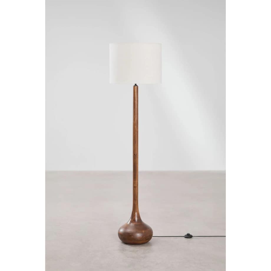 Lampa podłogowa z drewna mango Adelaide 160 cm