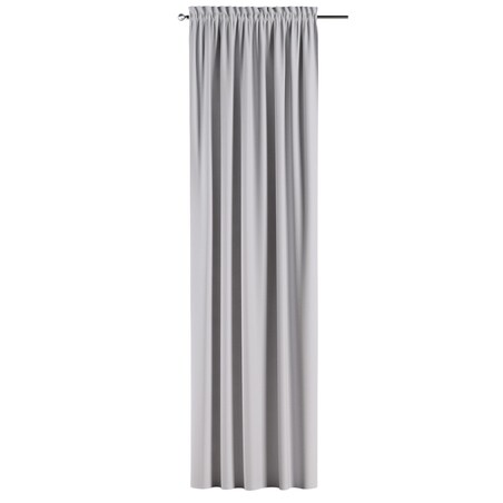 Zasłona na kanale z grzywką 1 szt. 130x260 szary