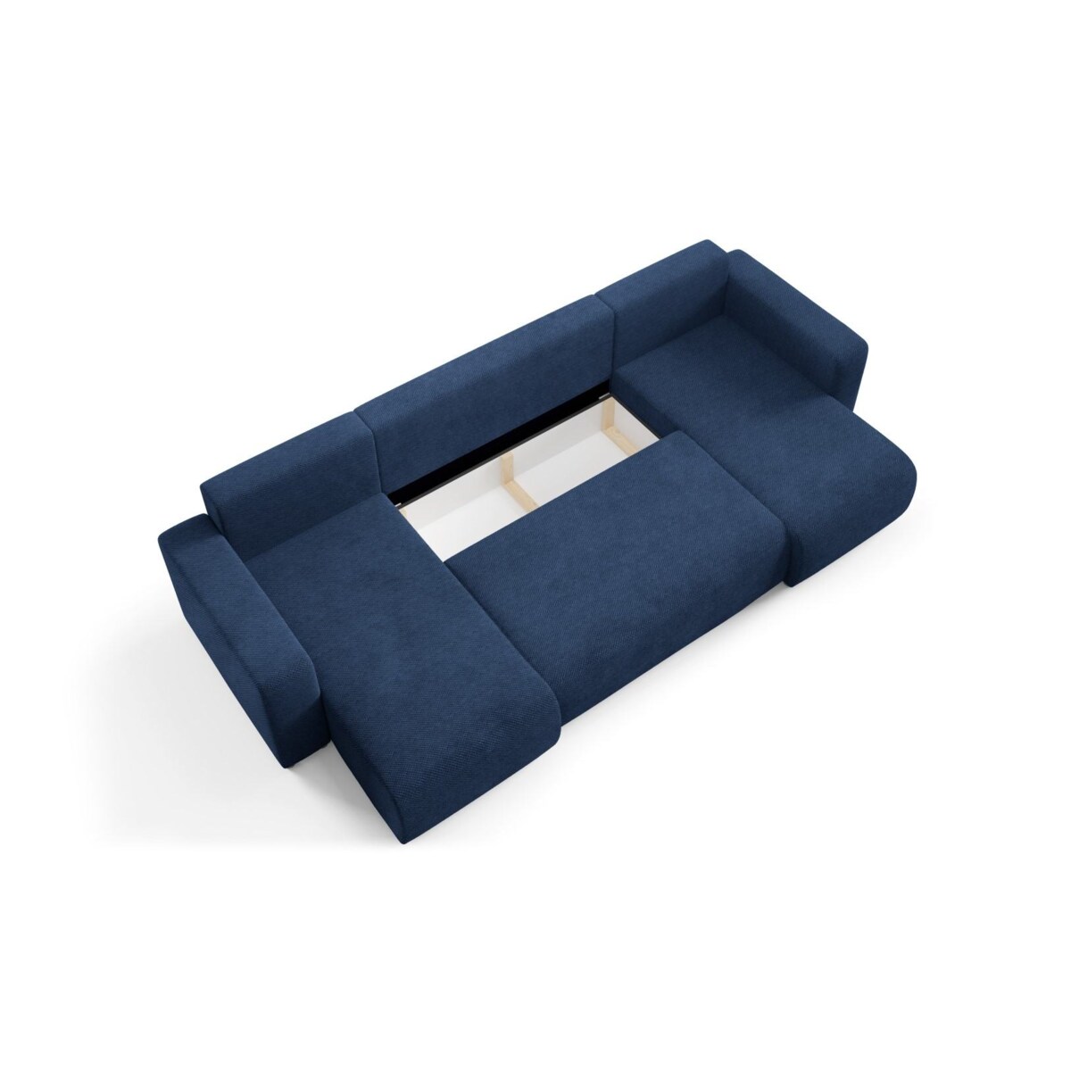 Narożnik EVORA U z pojemnikiem tkanina miękki plusz Kolor: Onega 10