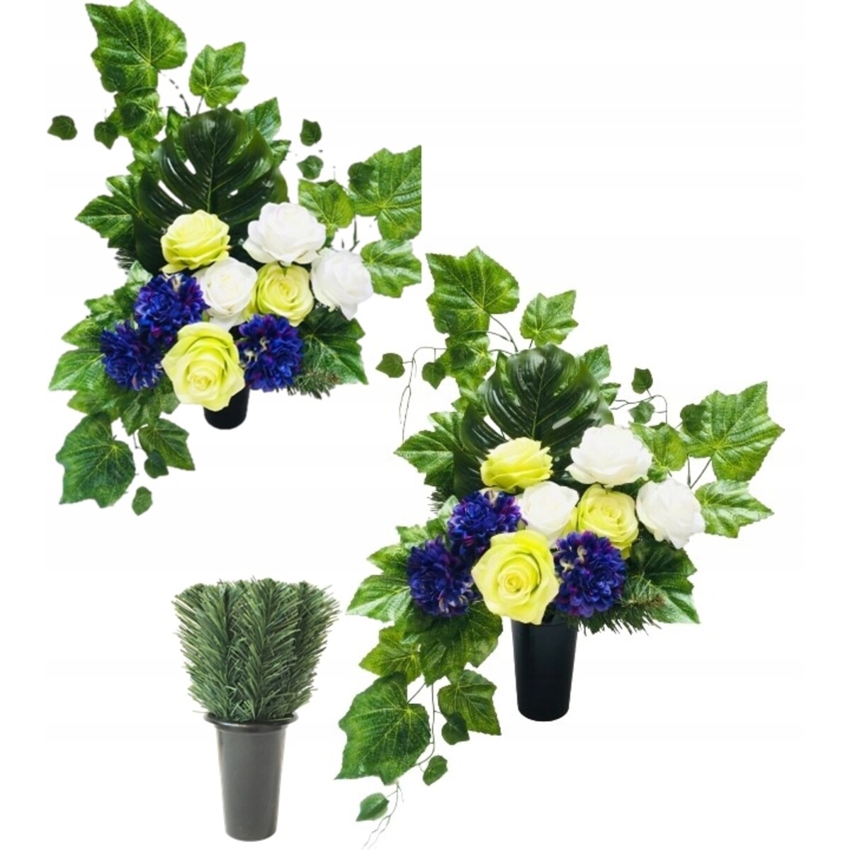 GOTOWY STROIK RÓŻA mamy wkład do flakonu wazonu wiązanka na cmentarz KWIATY