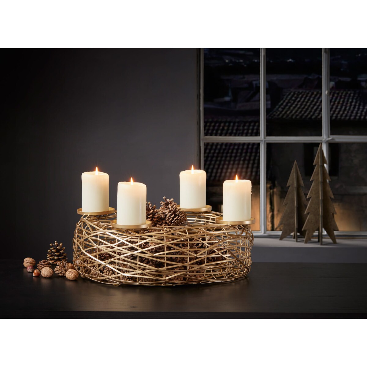 Świecznik adwentowy BOSCHENDAL, L