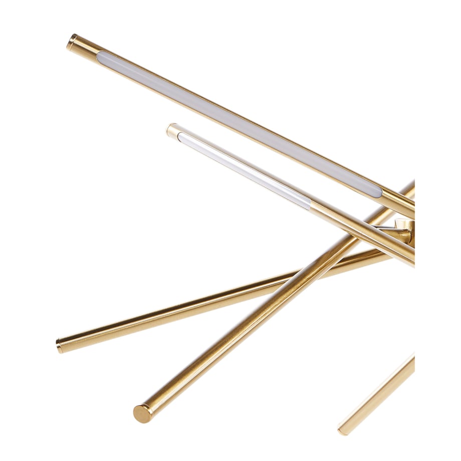 Lampa wisząca LED metalowa złota PALUN