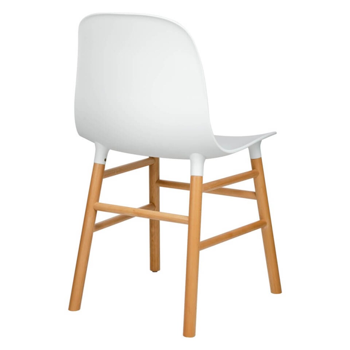 Biurkowe krzesło Ikar DC-1662 King Home drewniane z oparciem białe