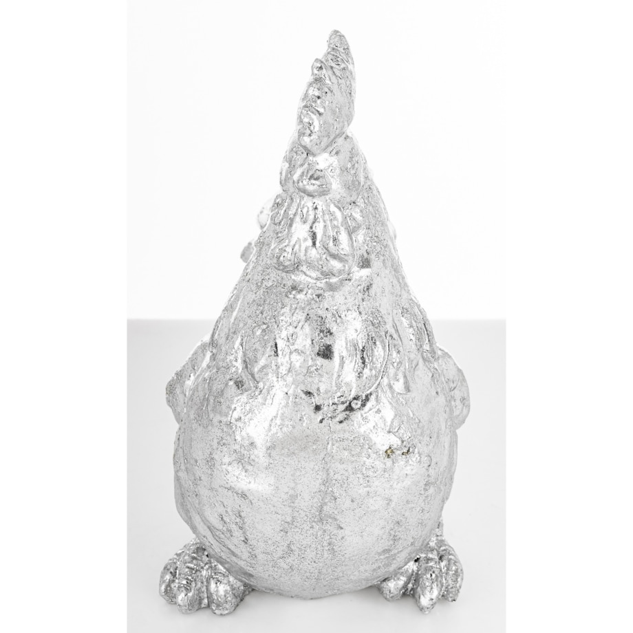 Dekoracja - siedzący złoty królik 23,5x14x8,5 cm medium