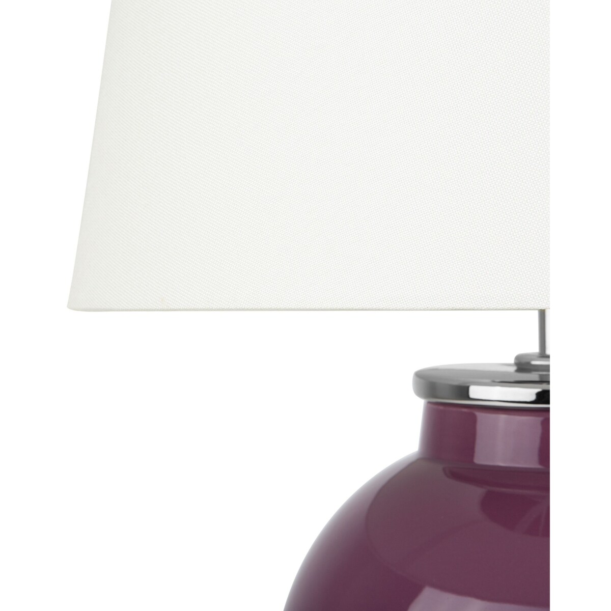 Lampka nocna ceramiczna fioletowa BRENTA
