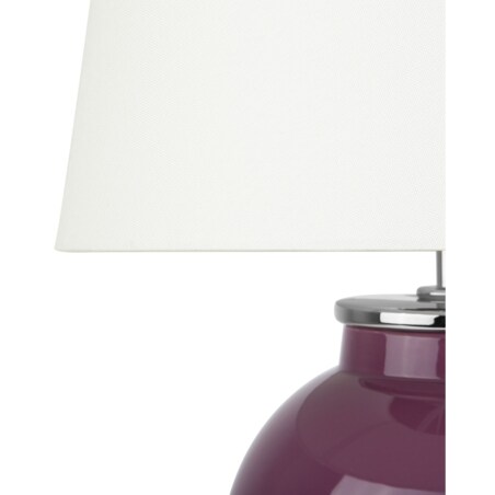 Lampka nocna ceramiczna fioletowa BRENTA