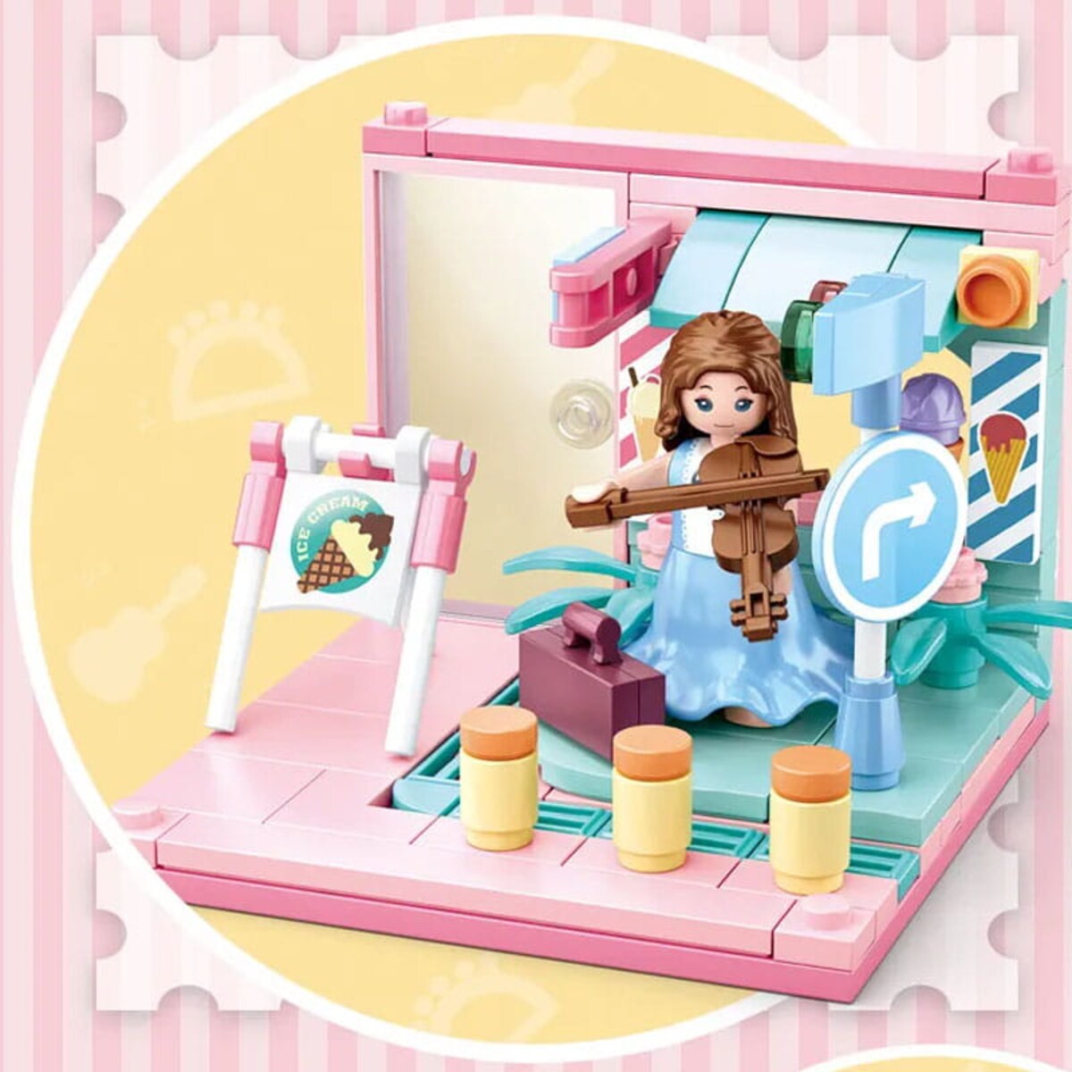 SKRZYPCE - mini pokoik klocki - Sluban - 110 elementów