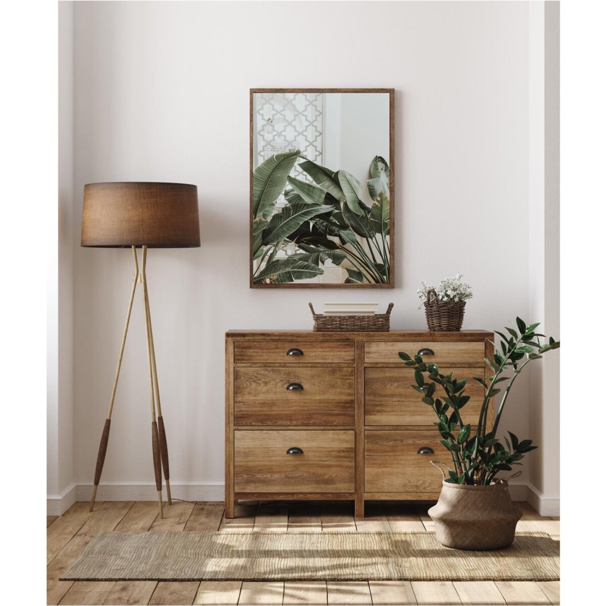 Poster Story, Plakat, Obraz - Liście Bananowca Musa No2, wymiary 70 x 100 cm