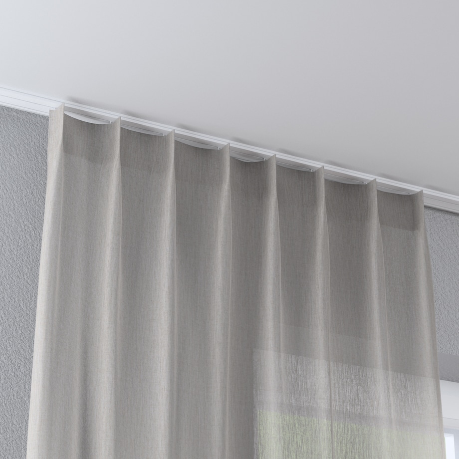 Zasłona na haczykach flex pojedynczych 130x245 jasno beżowy