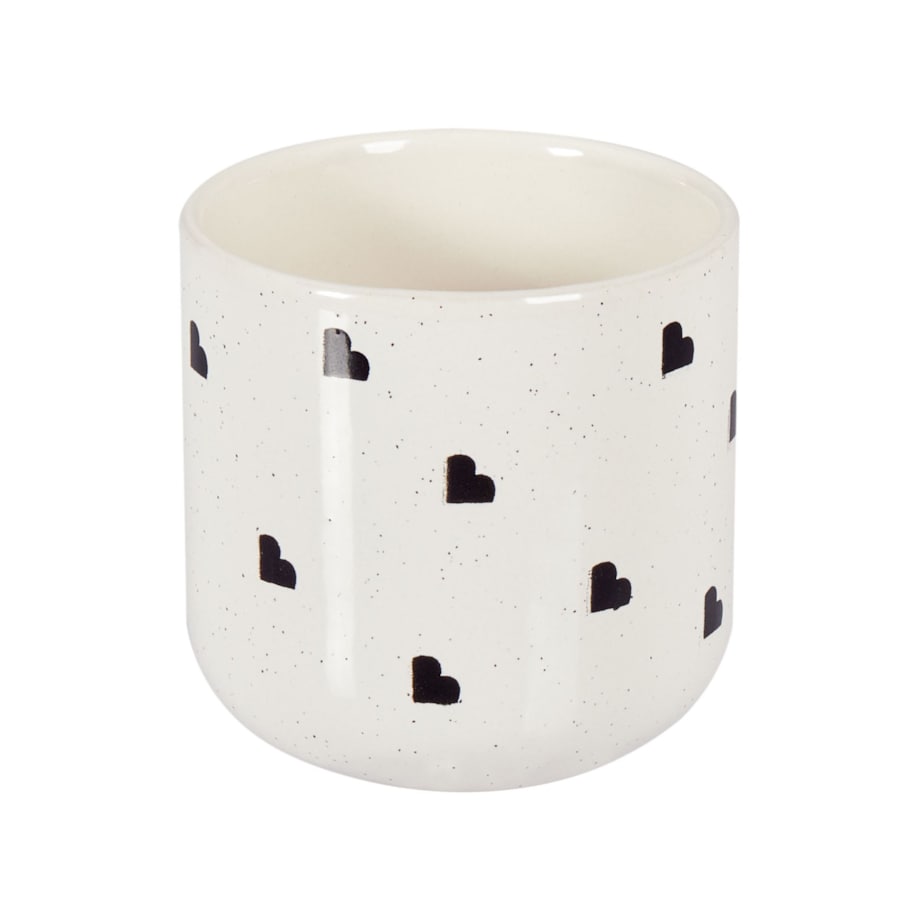 Zestaw 4 kubków ANNISE Kamionka Złamana biel