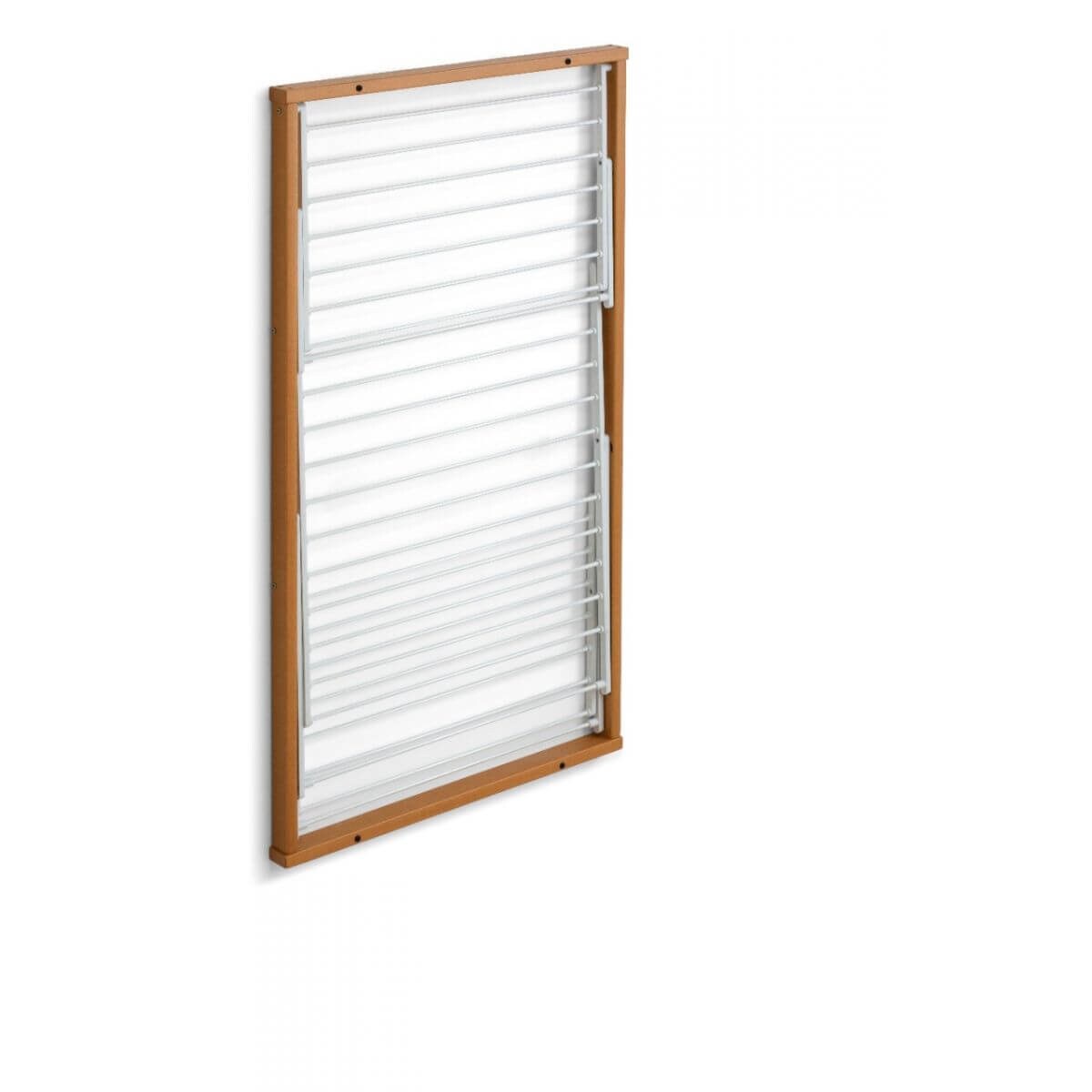 ARREDAMENTI KARIM Naścienna suszarka na pranie - 63 x 68 cm, Brązowy