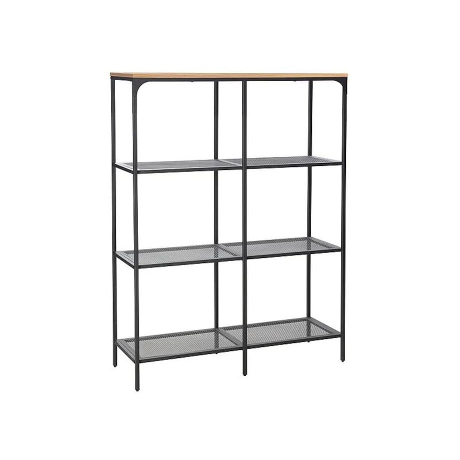 Regał na książki LEX A czarny/dąb