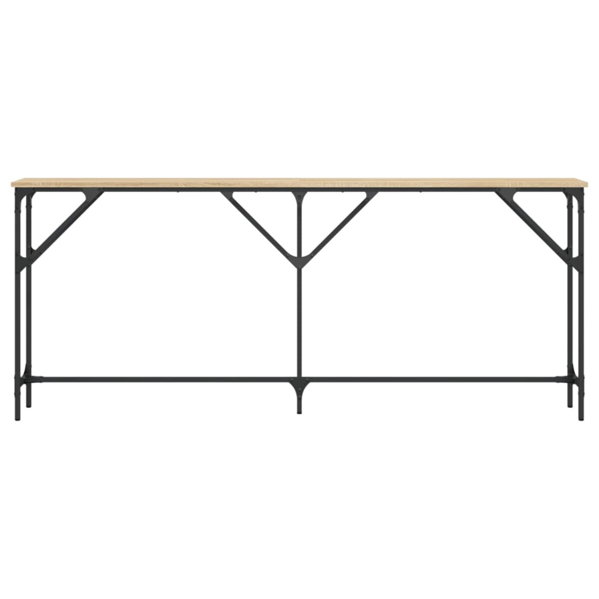 vidaXL Stolik konsolowy, dąb sonoma, 180x23x75 cm