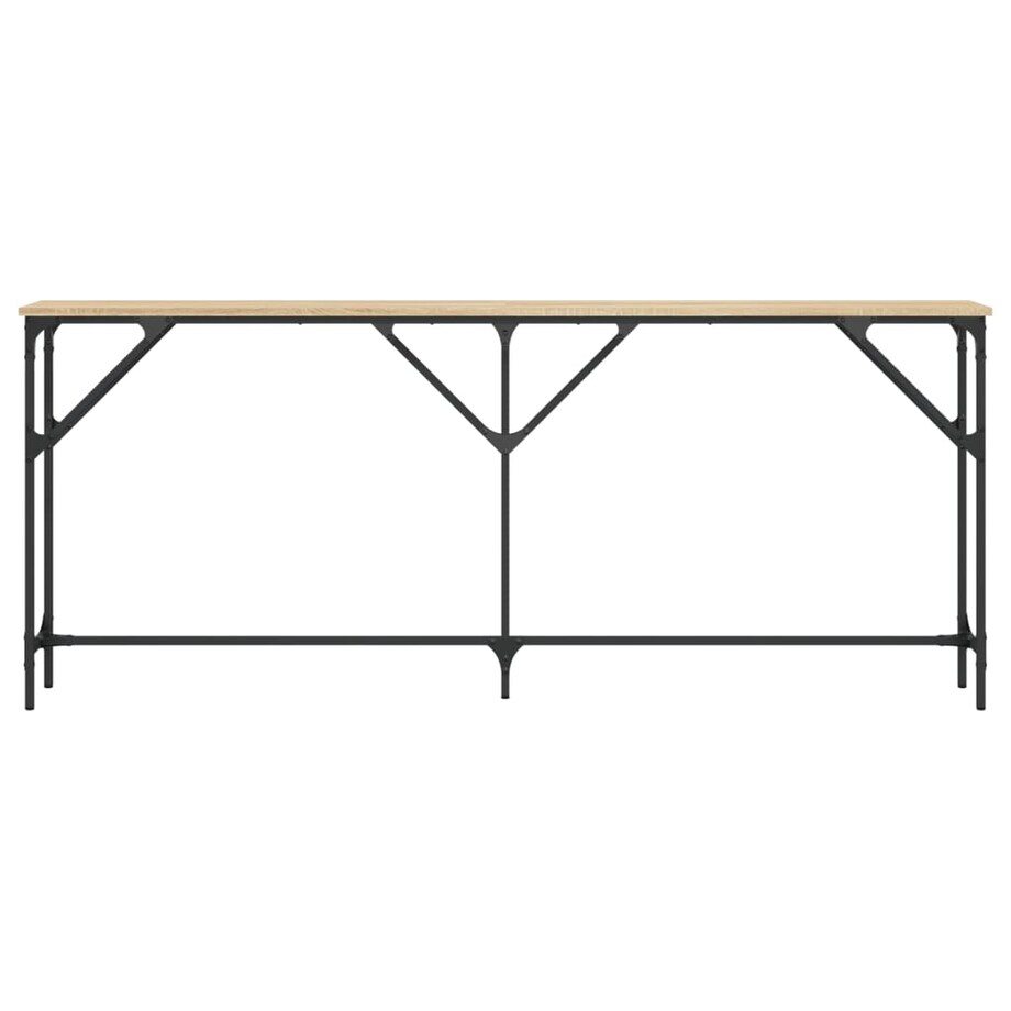 vidaXL Stolik konsolowy, dąb sonoma, 180x23x75 cm