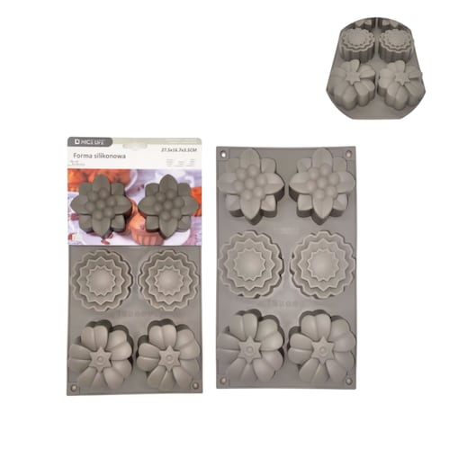 forma silikonowa 3d bakefun garden 28x17x3,5 cm