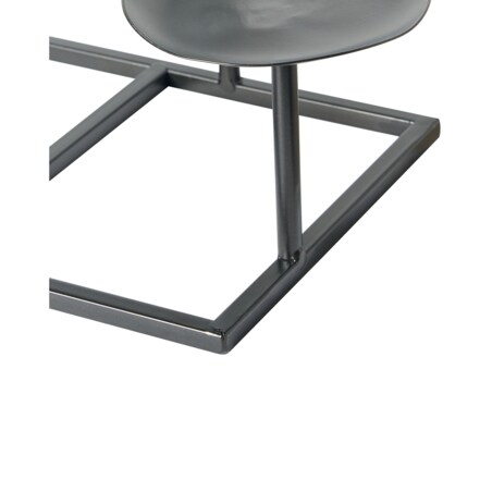 Świecznik LAMEGO Metal 23 cm Czarny