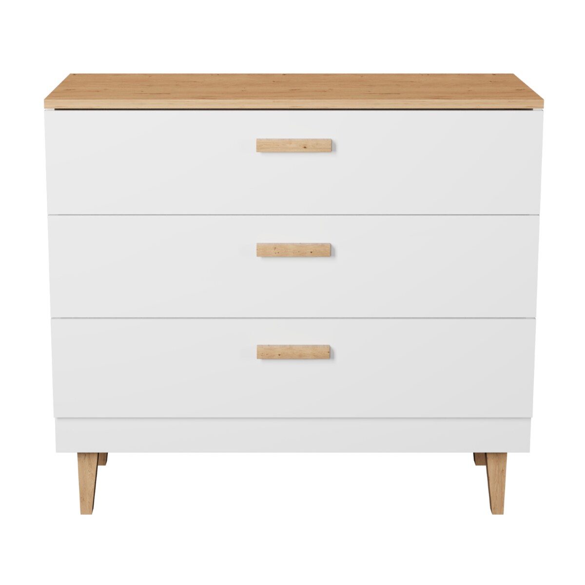 Komoda Denver biały & hikora