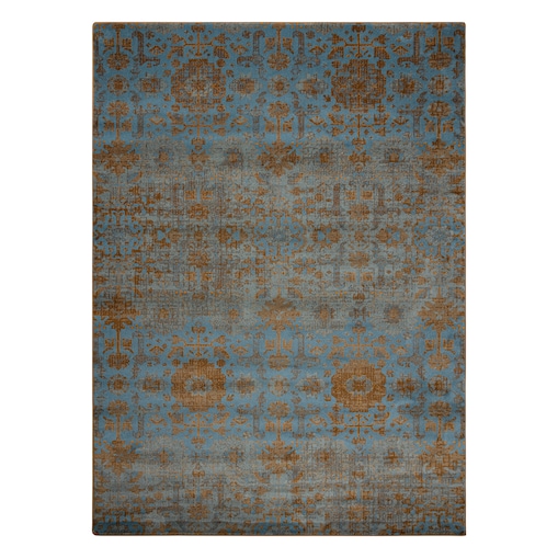 Dywan wełniany OMEGA KARAJA Kwiaty mosiądz 200x300 cm